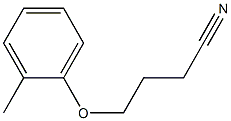 4-(2-methylphenoxy)butanenitrile Struktur