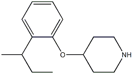 4-(2-sec-butylphenoxy)piperidine Struktur