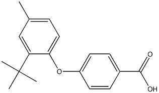 4-(2-tert-butyl-4-methylphenoxy)benzoic acid Struktur