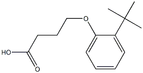 4-(2-tert-butylphenoxy)butanoic acid Struktur