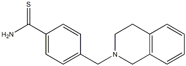 4-(3,4-dihydroisoquinolin-2(1H)-ylmethyl)benzenecarbothioamide Struktur