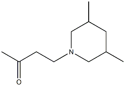 4-(3,5-dimethylpiperidin-1-yl)butan-2-one Struktur