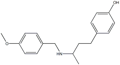 4-(3-{[(4-methoxyphenyl)methyl]amino}butyl)phenol Struktur