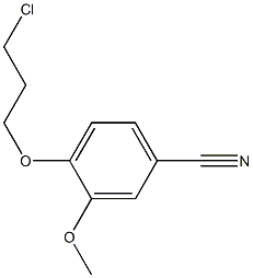 4-(3-chloropropoxy)-3-methoxybenzonitrile Struktur