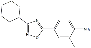 4-(3-cyclohexyl-1,2,4-oxadiazol-5-yl)-2-methylaniline Struktur