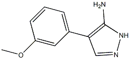 4-(3-methoxyphenyl)-1H-pyrazol-5-amine Struktur