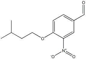 4-(3-methylbutoxy)-3-nitrobenzaldehyde Struktur