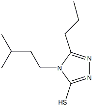 4-(3-methylbutyl)-5-propyl-4H-1,2,4-triazole-3-thiol Struktur