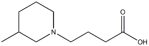 4-(3-methylpiperidin-1-yl)butanoic acid Struktur