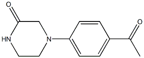 4-(4-acetylphenyl)piperazin-2-one Struktur