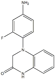 4-(4-amino-2-fluorophenyl)-1,2,3,4-tetrahydroquinoxalin-2-one Struktur