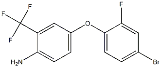 4-(4-bromo-2-fluorophenoxy)-2-(trifluoromethyl)aniline Struktur