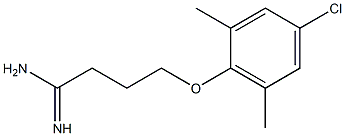 4-(4-chloro-2,6-dimethylphenoxy)butanimidamide Struktur