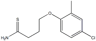 4-(4-chloro-2-methylphenoxy)butanethioamide Struktur