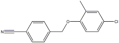 4-(4-chloro-2-methylphenoxymethyl)benzonitrile Struktur