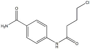 4-(4-chlorobutanamido)benzamide Struktur