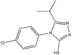 4-(4-chlorophenyl)-5-(propan-2-yl)-4H-1,2,4-triazole-3-thiol Struktur