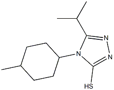 4-(4-methylcyclohexyl)-5-(propan-2-yl)-4H-1,2,4-triazole-3-thiol Struktur