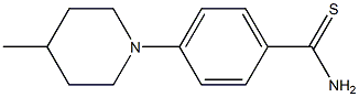 4-(4-methylpiperidin-1-yl)benzene-1-carbothioamide Struktur