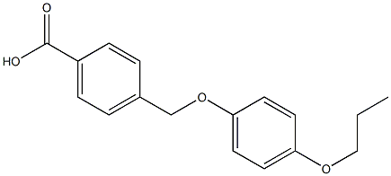 4-(4-propoxyphenoxymethyl)benzoic acid Struktur