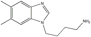 4-(5,6-dimethyl-1H-1,3-benzodiazol-1-yl)butan-1-amine Struktur