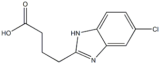 4-(5-chloro-1H-1,3-benzodiazol-2-yl)butanoic acid Struktur