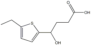 4-(5-ethylthiophen-2-yl)-4-hydroxybutanoic acid Struktur