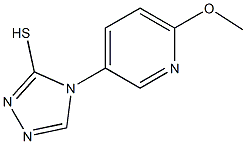 4-(6-methoxypyridin-3-yl)-4H-1,2,4-triazole-3-thiol Struktur