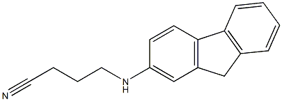 4-(9H-fluoren-2-ylamino)butanenitrile Struktur