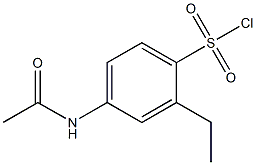 4-(acetylamino)-2-ethylbenzenesulfonyl chloride Struktur