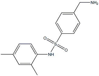 4-(aminomethyl)-N-(2,4-dimethylphenyl)benzenesulfonamide Struktur