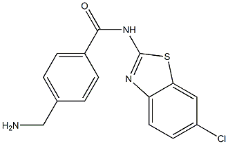 4-(aminomethyl)-N-(6-chloro-1,3-benzothiazol-2-yl)benzamide Struktur