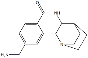 4-(aminomethyl)-N-1-azabicyclo[2.2.2]oct-3-ylbenzamide Struktur