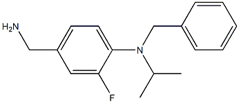 4-(aminomethyl)-N-benzyl-2-fluoro-N-(propan-2-yl)aniline Struktur