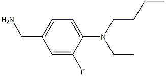 4-(aminomethyl)-N-butyl-N-ethyl-2-fluoroaniline Struktur