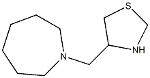 4-(azepan-1-ylmethyl)-1,3-thiazolidine Struktur