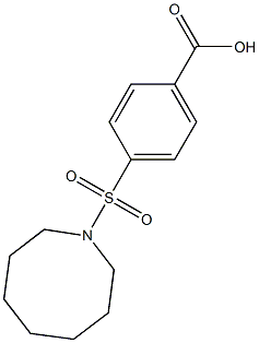 4-(azocane-1-sulfonyl)benzoic acid Struktur