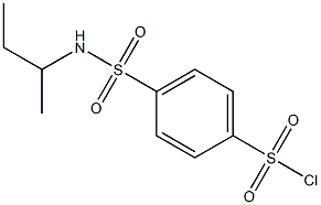 4-(butan-2-ylsulfamoyl)benzene-1-sulfonyl chloride Struktur