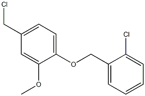 4-(chloromethyl)-1-[(2-chlorophenyl)methoxy]-2-methoxybenzene Struktur