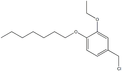 4-(chloromethyl)-2-ethoxy-1-(heptyloxy)benzene Struktur