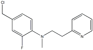 4-(chloromethyl)-2-fluoro-N-methyl-N-[2-(pyridin-2-yl)ethyl]aniline Struktur