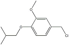 4-(chloromethyl)-2-methoxy-1-(2-methylpropoxy)benzene Struktur