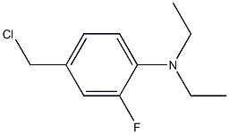 4-(chloromethyl)-N,N-diethyl-2-fluoroaniline Struktur