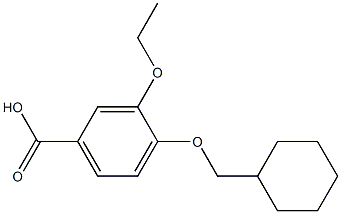 4-(cyclohexylmethoxy)-3-ethoxybenzoic acid Struktur