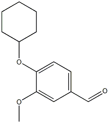 4-(cyclohexyloxy)-3-methoxybenzaldehyde Struktur