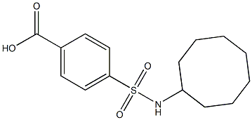 4-(cyclooctylsulfamoyl)benzoic acid Struktur