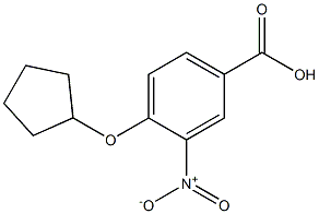 4-(cyclopentyloxy)-3-nitrobenzoic acid Struktur