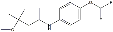 4-(difluoromethoxy)-N-(4-methoxy-4-methylpentan-2-yl)aniline Struktur