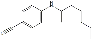 4-(heptan-2-ylamino)benzonitrile Struktur