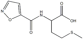 4-(methylsulfanyl)-2-(1,2-oxazol-5-ylformamido)butanoic acid Struktur